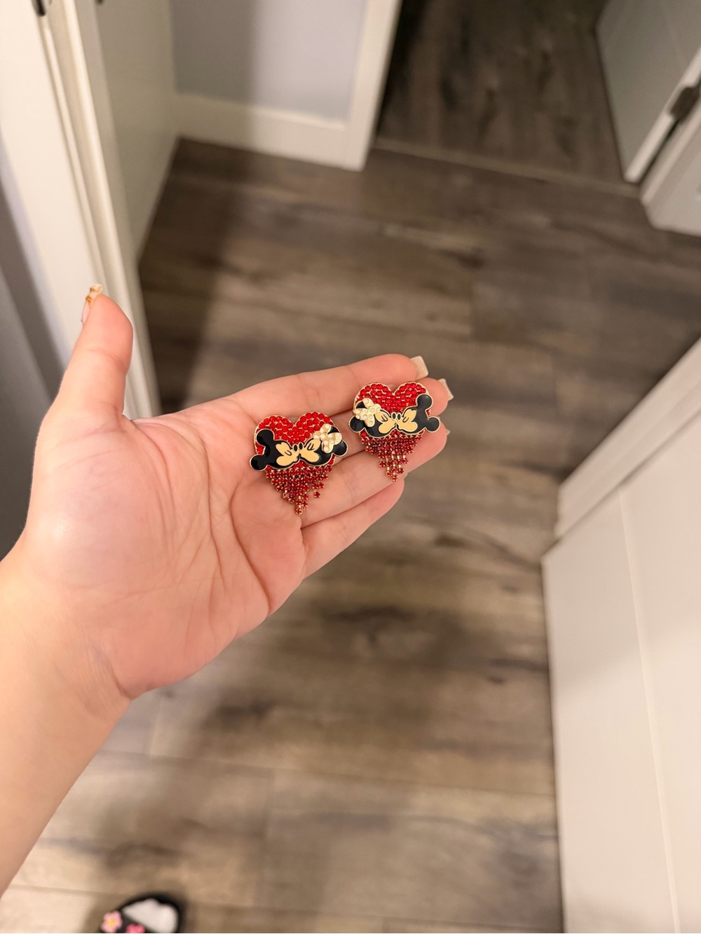BaubleBar Disney Mickey and Minnie Mouse Kissing Valentines Day Earrings